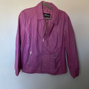 Lilac pleather jacket